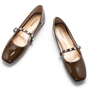 C.Paravano Mary Janes for Women  Ballet Flats Womens Flats Size US 8.5 EU 39